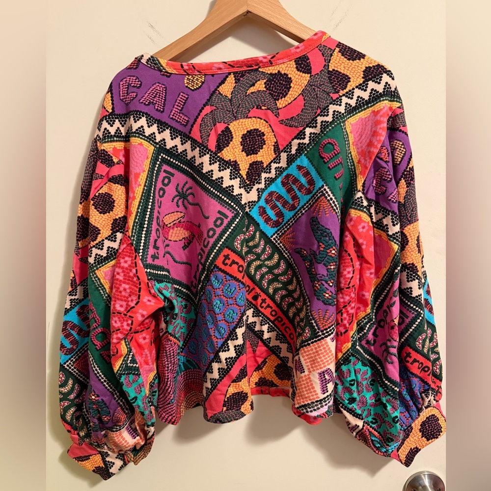 Farm Rio Colorful Graphic Women's Top size small - Picture 4 of 6